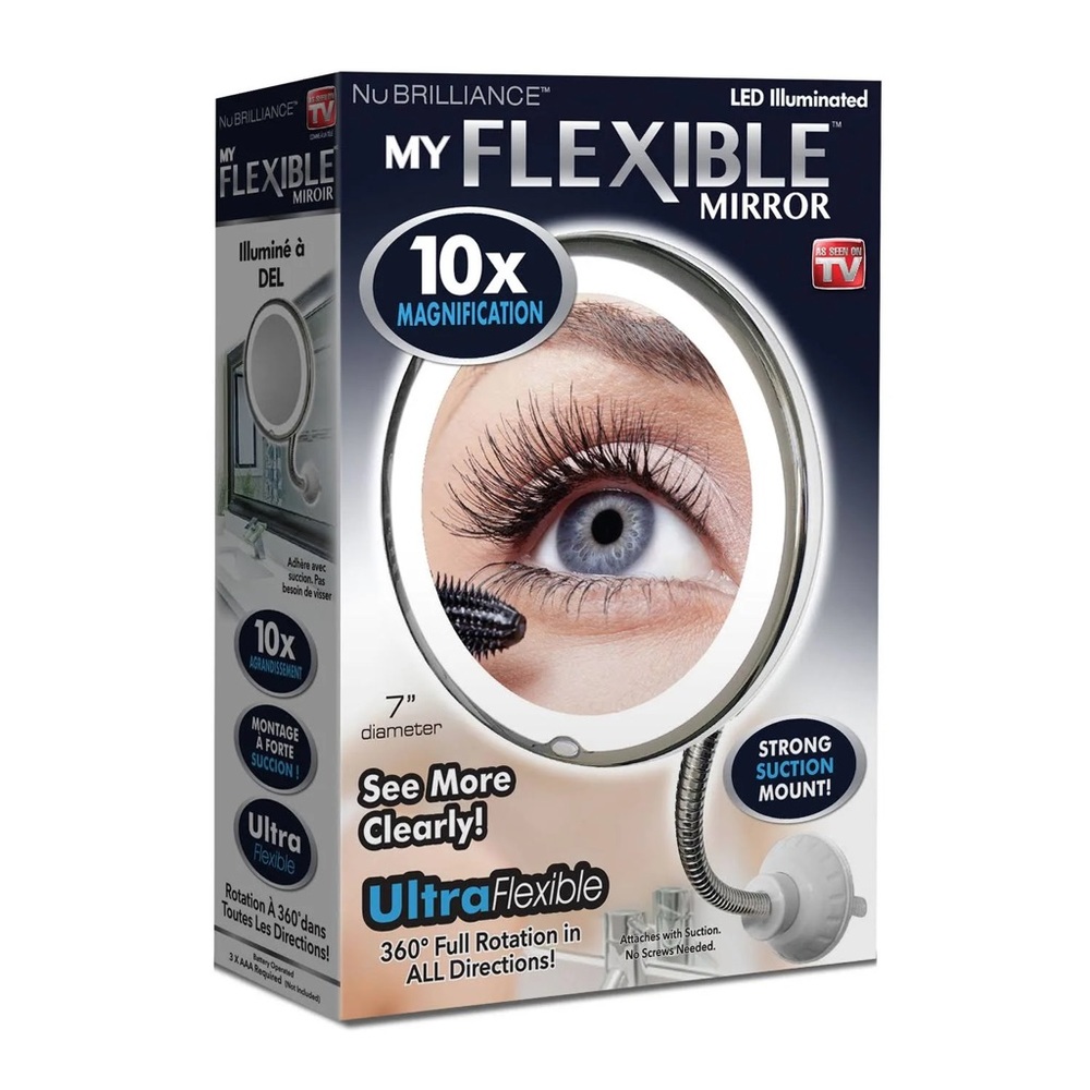 New NuBrilliance My Flexible Mirror 10x Magnification 7”!!🔥🔥🔥